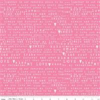 Sending Love- Text- Pink