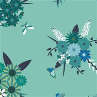 Loved to Pieces- Pieced Bunches- Teal