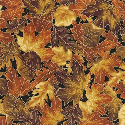 Autumn Bouquet- Leaves- Vintage/Metallic