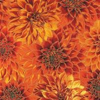 Autumn Bouquet- Floral- Flame/Metallic