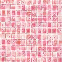 Cheery Blossom- Grid- Bubble Gum