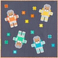 Cats in Space Quilt Kit by Elizabeth Hartman feat. Planetarium