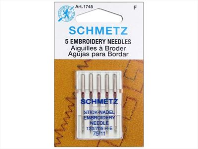 Schmetz Embroidery Machine Needle Size 75/11